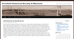 Desktop Screenshot of crockettmuseum.org