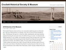 Tablet Screenshot of crockettmuseum.org
